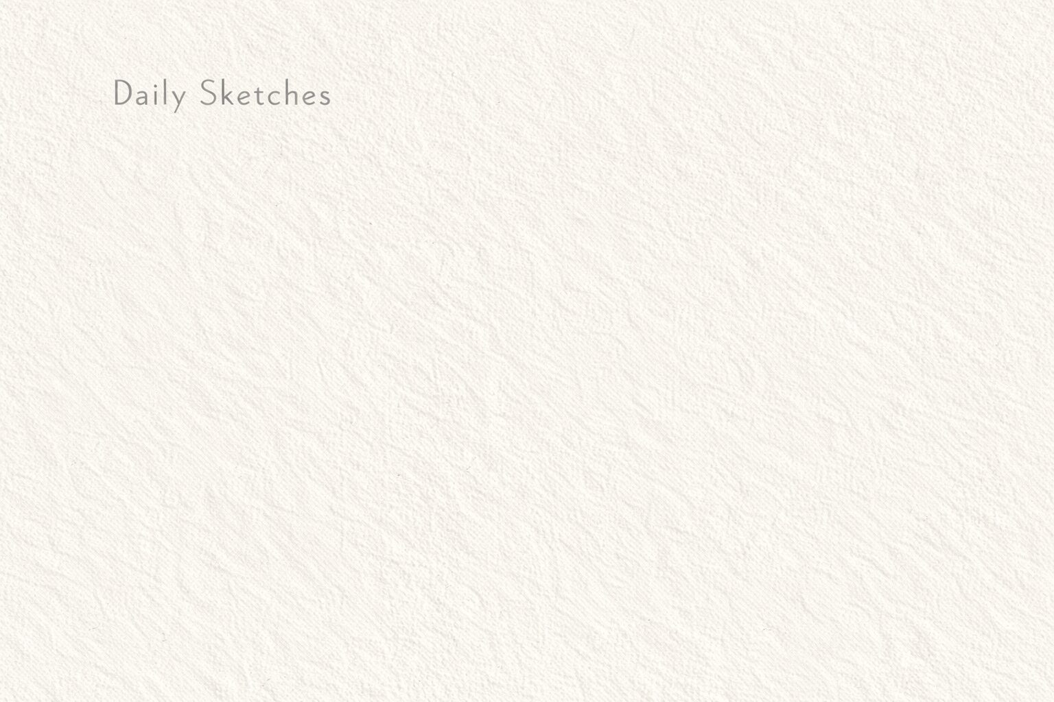 白い紙の左上にDailyS ketchesの文字