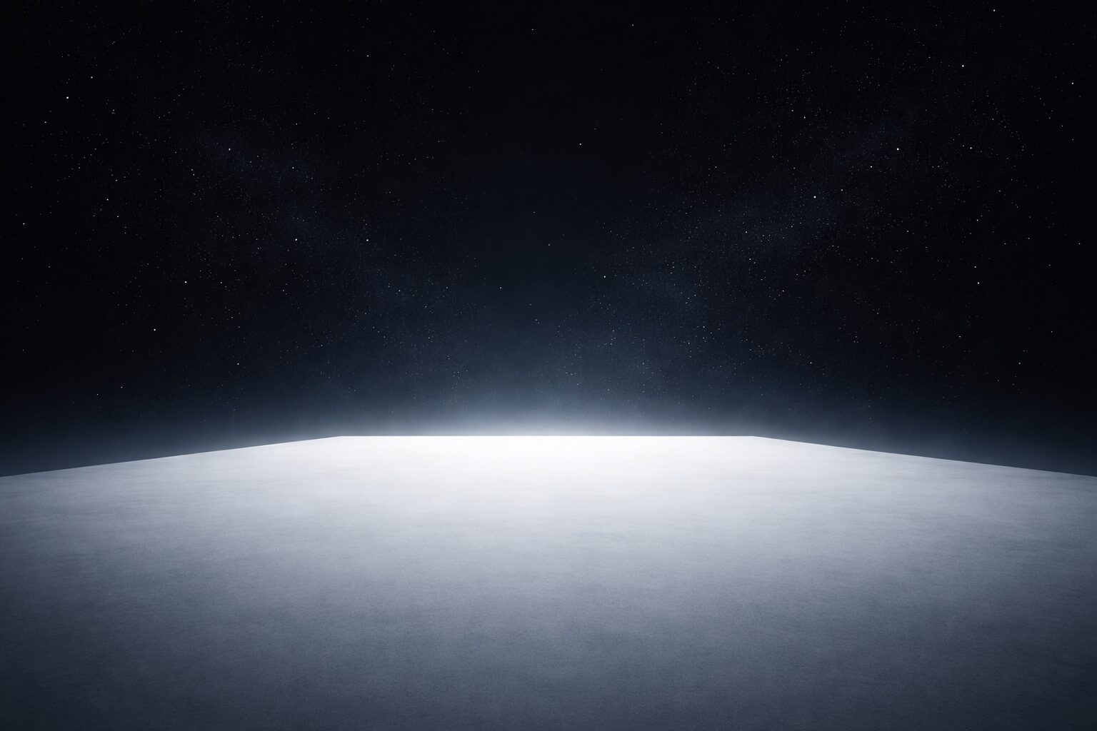 無限の白い浮遊プラットフォーム